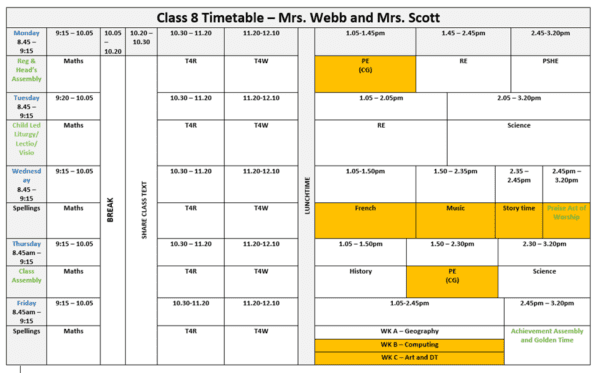 Timetable