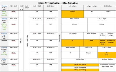 Timetable